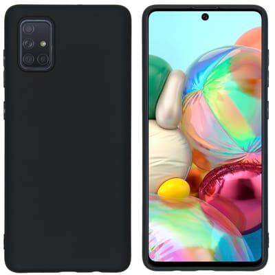 imoshion Hoesje - Geschikt voor Samsung Galaxy A71 - Color Backcover - Zwart