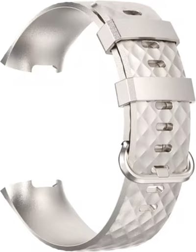 CHPN - Bandje geschikt voor Fitbit Charge 4 - Fitbitbandje - Charge 3 - Champagne - Maat M/L - Horlogebandje - Excl Fitbit - Unisex