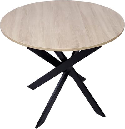 Ronde Eettafel - Eettafel Zen - Samen Eten - Capaciteit 4 Personen - 90 x 90 x 77 cm