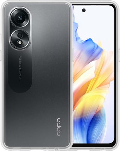 Hoesje - Geschikt voor OPPO A58 - Sterk & Shockproof - Siliconen Case - Hoes Cover - Telefoonhoes - Transparant
