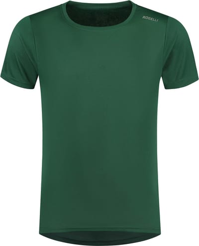Rogelli Promo Heren Hardloopshirt - Korte mouw - Donkergroen
