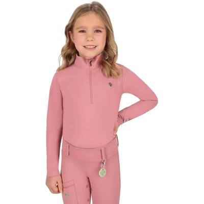 Meisjes wedstrijdpoloshirt met lange mouwen QHP Lucky Start