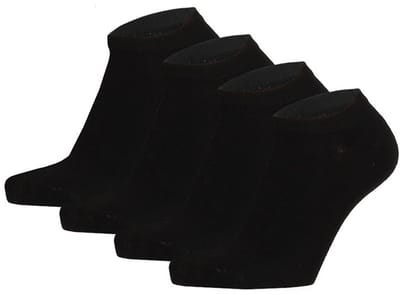Apollo - 8-Pack - Bamboe Sneakersokken - Hypoallergeen - Temperatuurregulerend - Heren / Dames - zwart - 23-26 - 131473000