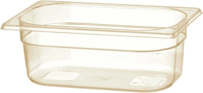 HENDI Gastronorm bak – hoge temperatuurbestendigheid – 2,6L – transparant – 265x162x100 mm