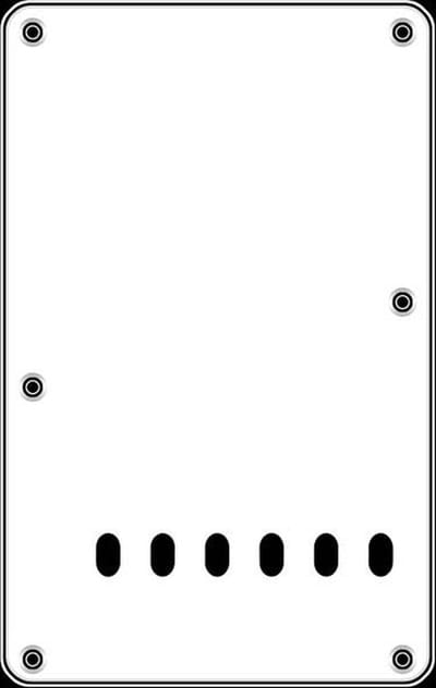Boston BP-313-W back plate, string spacing 11,2mm, 3 ply, standard Stallion, 86x138mm, white