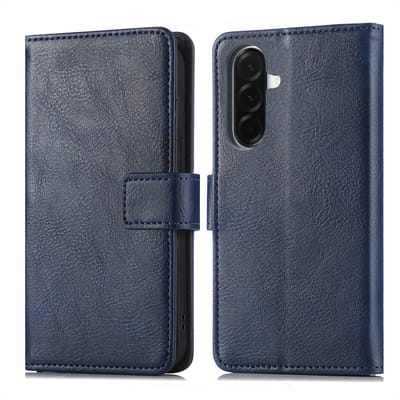 imoshion Hoesje - Geschikt voor Samsung Galaxy A57 (5G) - Luxe Bookcase - Donkerblauw