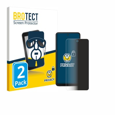 BROTECT - privacy screenprotector voor Xplora HMD Fusion X1 - Folie Beschermfolie Blauwlichtfilter 2 Stuks