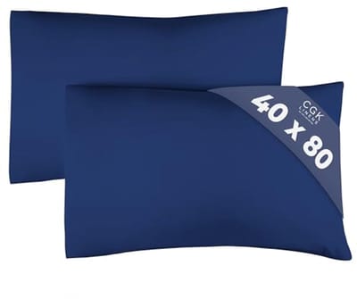 Kussenslopen 40x80 Marineblauw - Set van 2 - Zachte Microvezel Kussenovertrekken - Duurzaam en Comfortabel