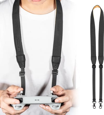 WiseGoods Premium Lanyard Geschikt Voor DJI Mini 3 / 4 Pro Controller - Drone Accessoires - Koord Voor Drones - Strap - Zwart