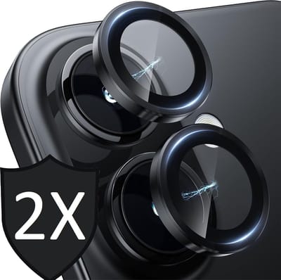 Camera Screenprotector geschikt voor iPhone 16 - 2x Volledig Dekkend Gehard Glazen Tempered Glass Krasbestendige Screen Protector