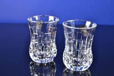Luxe Kristallen Theeglazen – Set van 2 – 14 cl
