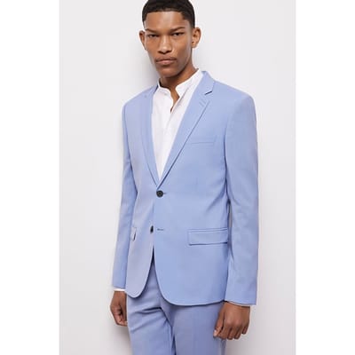 The Kooples Veste Costume Col Classique Light Blue Maat: 44 | Blazers Outlet | Heren | Blauw