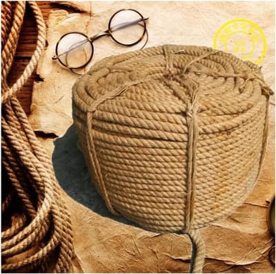 Jute Touw - Natuurlijk Koord - Tuinieren Bundelen - Gedraaid Touw - 40 mm dik - Bruin