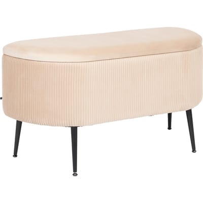 Eazy Living Ribstof Hocker Juliette Beige