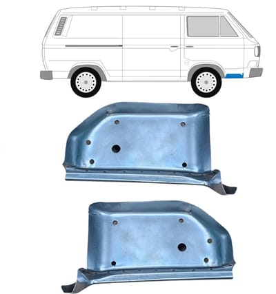 Reparatie voorste trap voor Volkswagen Transporter T3 1979-1992 / Links + Rechts