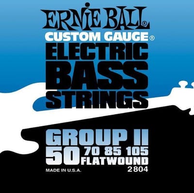 Ernie Ball Slinky Flats Bass - Basgitaarsnaren - Flats Group 2 - 50-105 - Flatwound