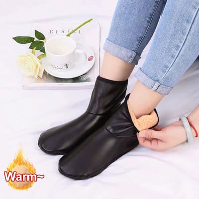 Warme Winddichte Wintersokken Maat 35-39 – Dikke Antislip Vloersokken met Pluche Binnenkant – Comfortabele Sokken voor Binnen en Buiten – Unisex – 1 Paar