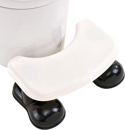 Toiletkruk - Voetenbankje Kruk - Ontlastings Hulp - Ergonomisch Stapontwerp - 265 x 155 x 155 cm - Zwart