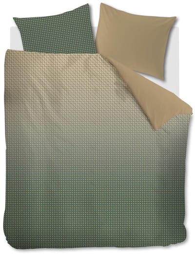 Beddinghouse Alvaro dekbedovertrek - Tweepersoons - 200x200/220 - Groen