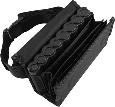 Praktische serveertas met Euro wisselaar en draagriem, 20.5 cm x 6.5 cm x 10 cm, zwart, ideaal voor horeca en bediening