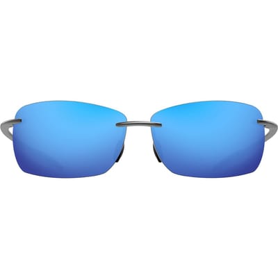 MAXJULI Sport Zonnebril voor Mannen Vrouwen Tr90 Randloos Montuur Lichtgewicht voor Hardlopen Vissen Golf Surfen Rijden MJ8010 blue