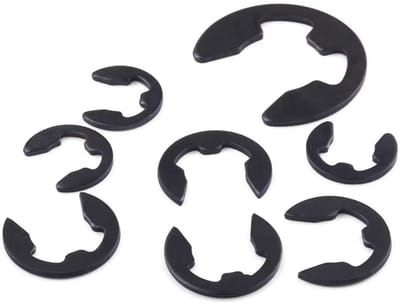 Dailygoods- Borgring E-Clip 3mm - Externe Borgringen - Interne Circlip - 200 Stuks - Mangaanstaal - Eenvoudig te Installeren