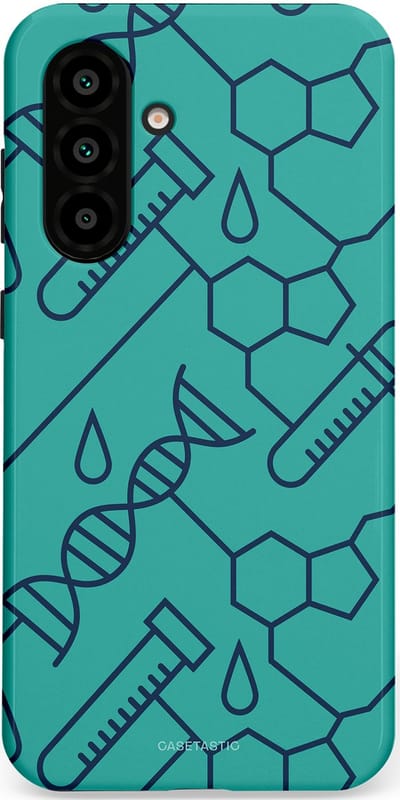 Casetastic hoesje geschikt voor Samsung Galaxy A36 / Samsung Galaxy A56 - Dubbellaagse bescherming - DNA Creaties - Fashion Case - Turquoise