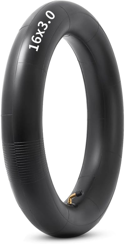 Dailygoods - Elektrische Fiets Binnenband 16x3.0 Butyl Rubber met Schokabsorptie