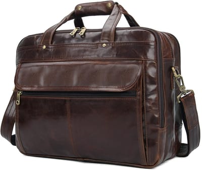 Bruine Cario Multi Lederen Tas