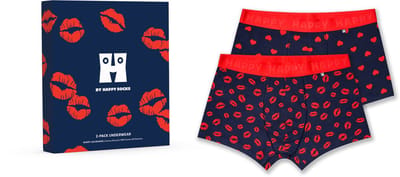 Happy Socks - 2-Pack Love Short Boxers Gift Set - Heren - Ondergoed Valentijn