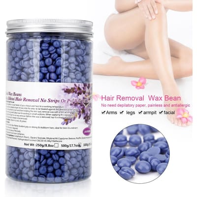 Ontharings Hot Film Harde Wax Bonen Lichaamsverzorging Bikini Been Haarverwijderaar 500g Chocolade paars