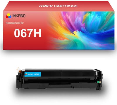 INKFIND 067H Cyaan tonercartridge compatibel met Canon 067H Cyaan toner cartridge - 1-pack Cyaan