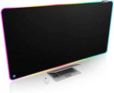 Grote Muismat - Bureauonderlegger Verlichting - Gaming en Werk - 11 Verlichtingsmodi - 140 x 70 cm - RGB
