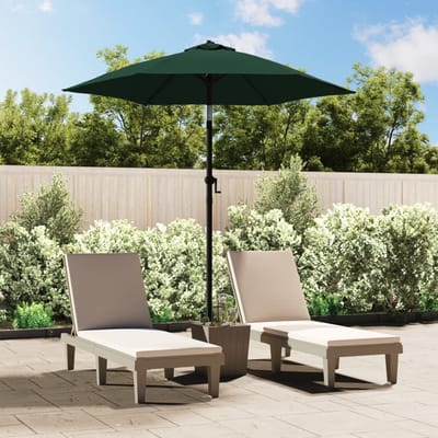 vidaXL - Parasol - 200x224 - cm - aluminium - groen