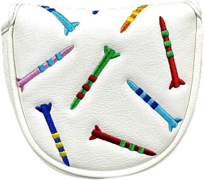 Magnetische Golf-Putter-Beschermhoes, PU-Mallet-Putter-Beschermhoes, Magnetische sluiting, Golfclub-Beschermhoes, Draagbare Golf-Putter-Beschermhoes, Eenvoudig te gebruiken,