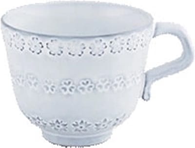 Bordallo Pinheiro Kop Flora antique white - 4 stuks