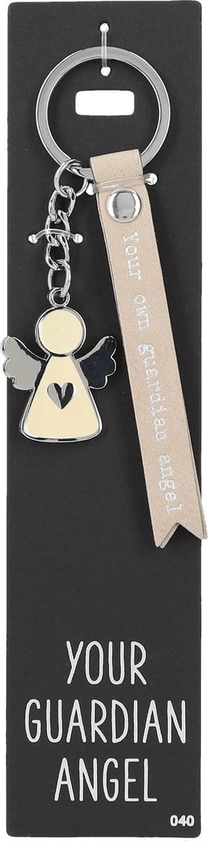 Depesche - Sleutelhanger "Do not forget me!" - motief 040 met de tekst "Your Own Guardian Angel"