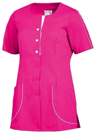Leiber Damesbroekjas metit, halflange mouwen 08/2737/3601 fuchsia/wit