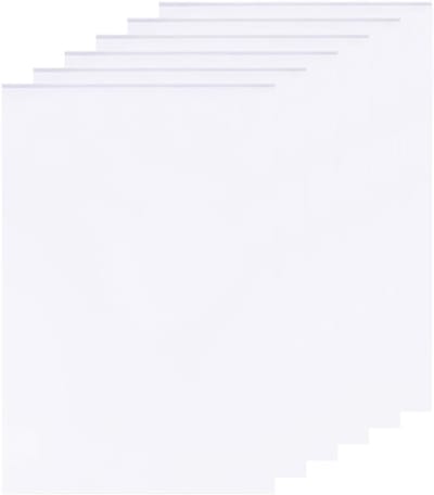 Set van 6 Witte Schuimplaten van 3mm, 30x20cm Rectangulaire Schuimplaten voor Kunstpresentatie, Knutselen, Modelbouw en Scrapbooking