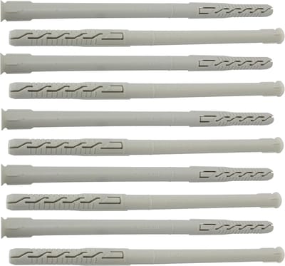 Universele pluggen set - Bevestigingselementen - Muurbevestiging - Duurzaam polyamide materiaal - 10x200mm
