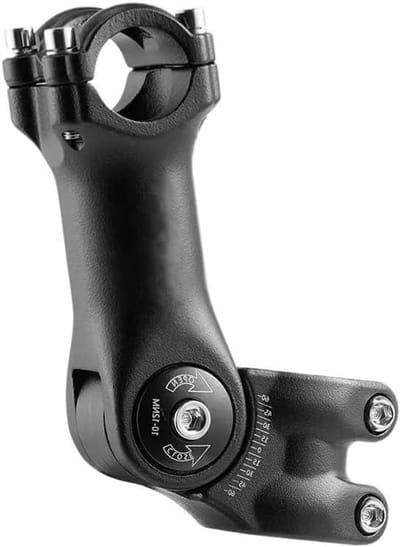 Fietsstuurpen Verstelbaar - Stuurverhoger Fiets - Comfortabel Fietsen - 60 Graden Hoek - 31.8 x 85mm - Zwart