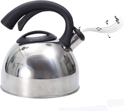 Waterkoker Fluitketel - Theeketel Kookketel - Thee Zetten - Automatisch Fluitgeluid - 3 Liter Inhoud - Zilverkleurig