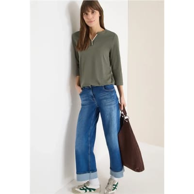 Shirt in effen kleur