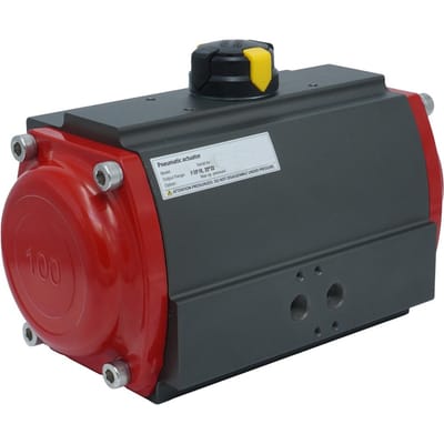 Pneumatische Actuator Tandheugel Dubbelwerkend 485.1Nm @ 6bar F10/F12 - PR10D