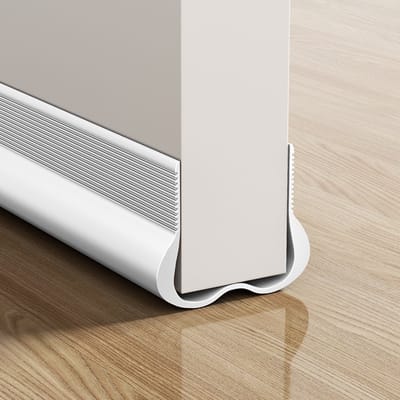 Tochtstopper 93 cm zelfklevend - Siliconenrubber - Stofdicht - Geluidsisolatie - Water- en winddicht - Op maat te snijden - Wit