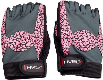 HMS RST03 - Fitness Handschoenen - Roze/Grijs - Voor Vrouwen