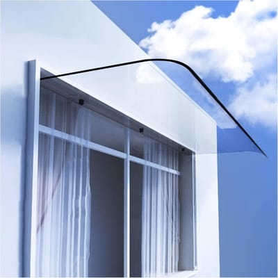 Deurluifel - Regenbescherming - Buitenbescherming - Uniek boogdesign - 50x70cm - Transparant
