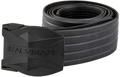 Salvimar Nylon Elastische Riem Met Slangenprint En Eco-gesp Zwart