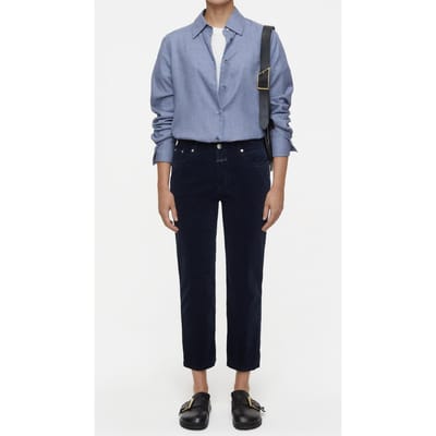 Closed Milo Pants Dark Night Maat: W24L34 | Straight Broeken Outlet | Dames | Blauw