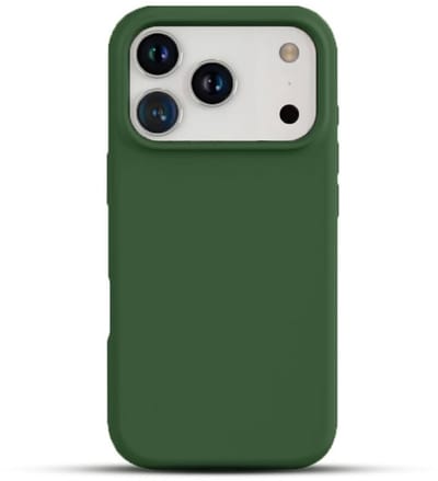 Solidenz Groen Siliconen Case geschikt voor iPhone 17 Pro hoesje compatibel met MagSafe - Pine Green